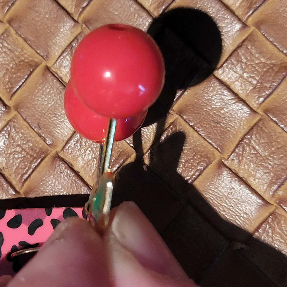 Betsey Johnson Retro Cherry Earrings - Picture 4 of 4